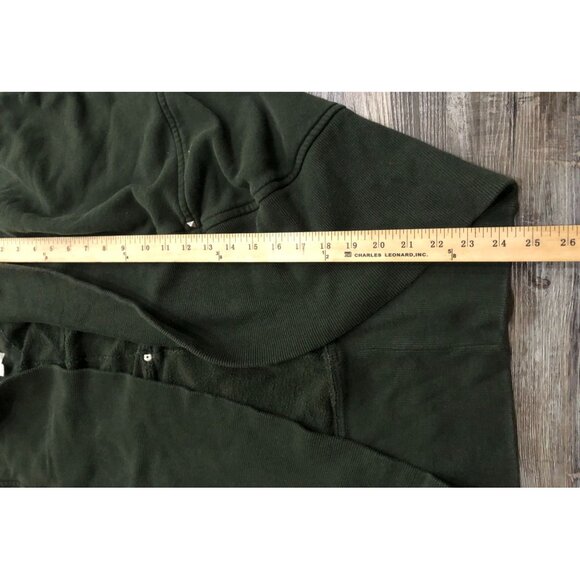 Wilfred Women Medium Diderot Sweatshirt Open Front Cocoon Cardigan Green - Picture 5 of 5